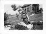 Grannie Hass and flowers