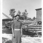 Evelyn Hass at Meshaw Falls
