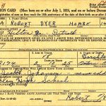 Robert Dyer Hoare Draftcard