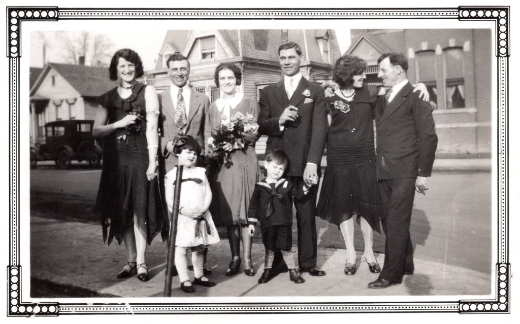 marriage of Edouard Horth and Yvonne Lambert, Detroit 1930 Little girl is my Aunt Jeanette - EH