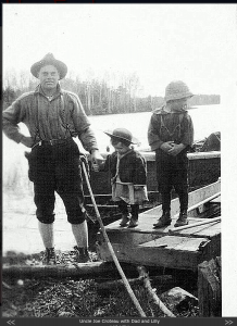 Joe Croteau and Gus Hass with Lily Ontario