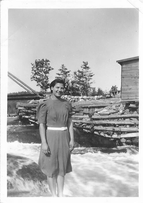 Evelyn Hass at Meshaw Falls
