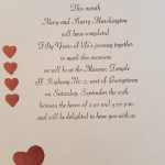 Harry and Mary Marchington 50th Anniversary